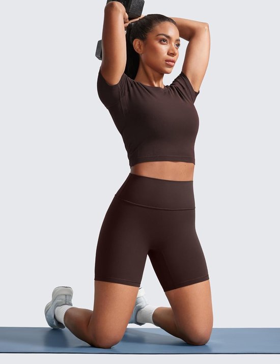 Sportieve Shorts - Fitness Kleding - Actieve Dagen - Boterzacht Comfort - 6 Inch Lengte - Zwart — afbeelding 3