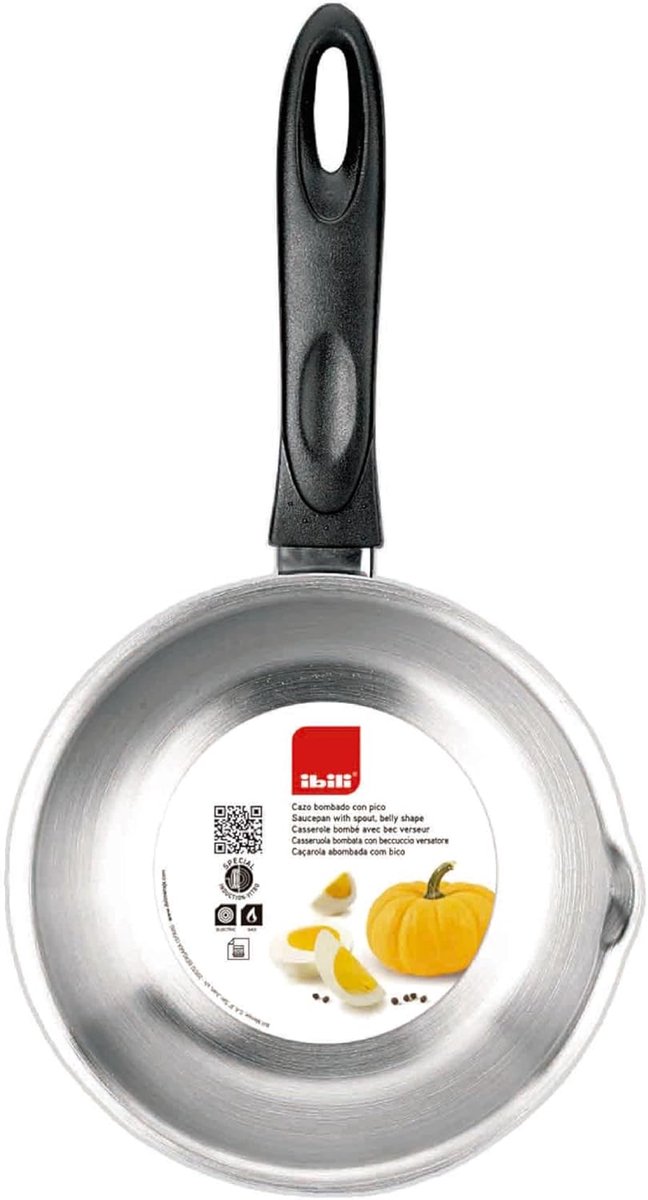 Klassieke RVS Steelpan met Schenktuit 16 cm - Geschikt voor Inductie