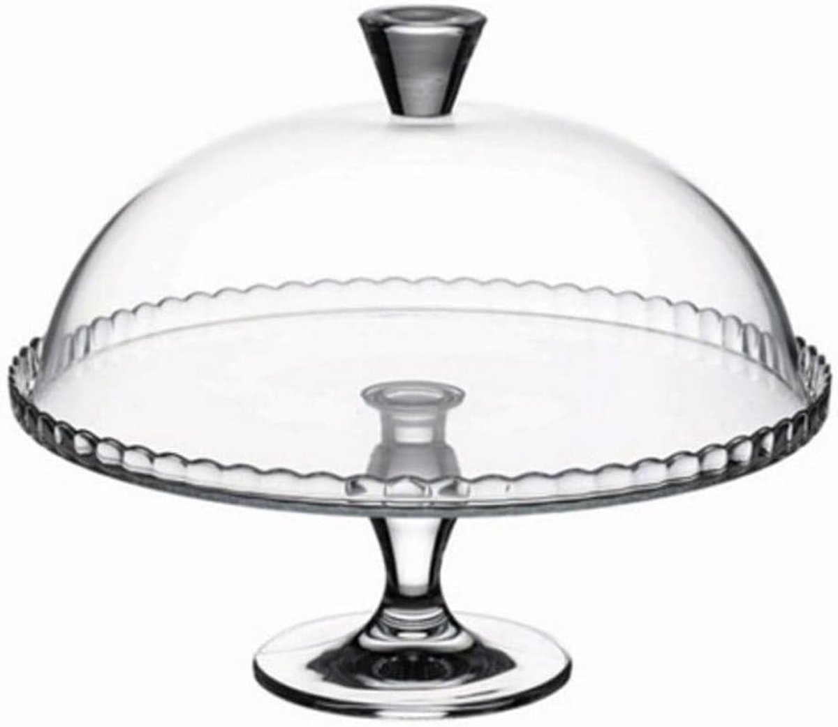 Taartstandaard Etagère 32 cm met Bel - Pasabahce Desserthouder