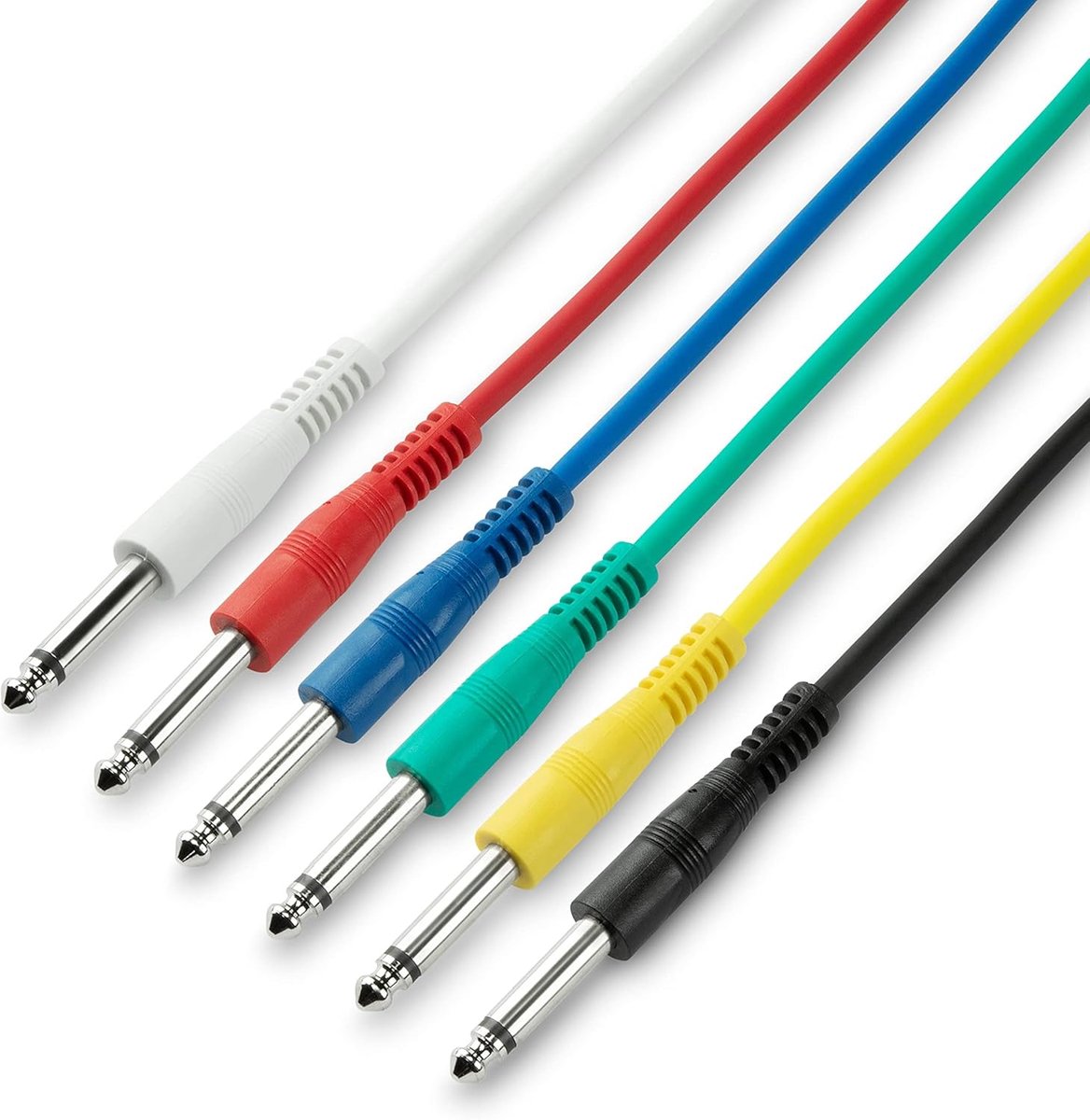 Set Patchkabels Jack TS - 1.2 Meter Instrument- en Audiokabel Set
