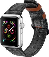 Dux Ducis Canvas Band voor de Apple Watch Series 1 t/m 6 / SE - 38/40mm - Zwart