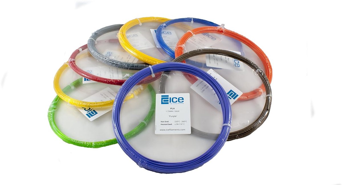 ICE30FUN161 PLA filament 2,85 mm 50 g Fun Pack Daring Dark Green