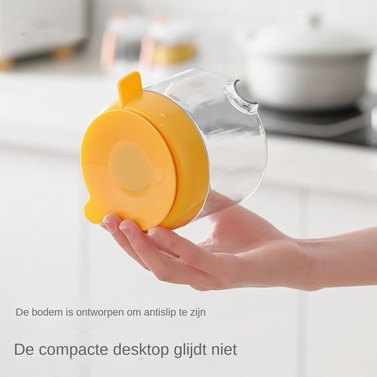 Hand Citruspers - Sap Machine - Vers Sap Maken - Robuuste Constructie - 11x20.5 cm - Geel — afbeelding 2