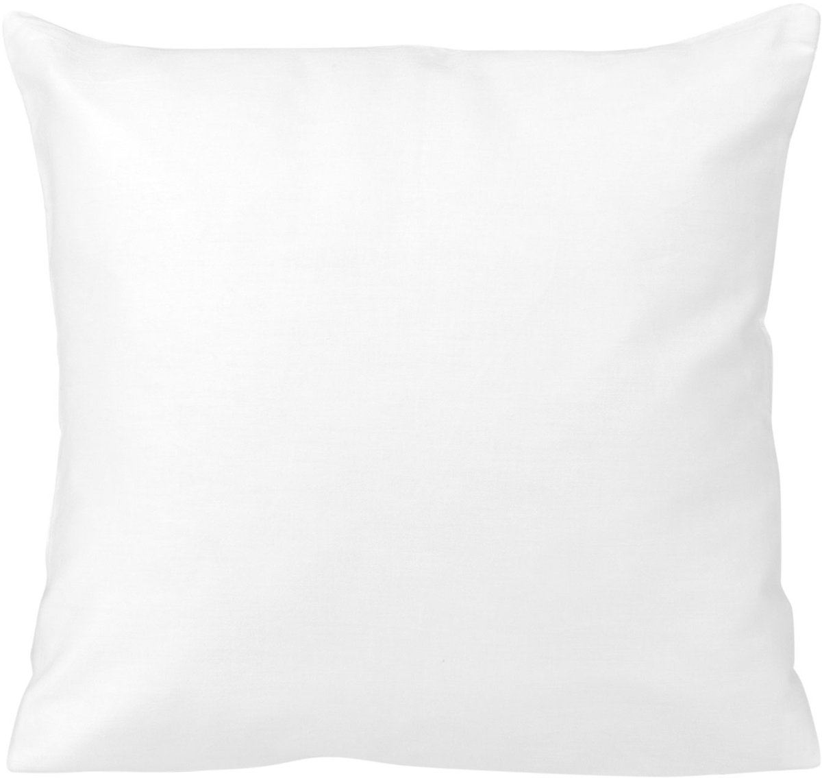 Dekoratieve Kussensloop 40x40cm - 100% Katoen Satijn Wit