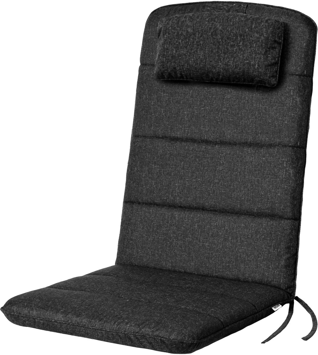 Hobbygarden Antonia Tuinkussen Zwart voor Lage Rug Tuinstoelen – Waterafstotend, UV-bestendig en Comfortabel