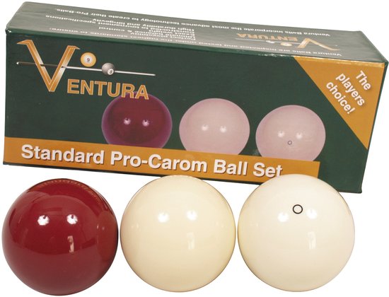 Ventura biljart ballen set 61.5mm Dark red