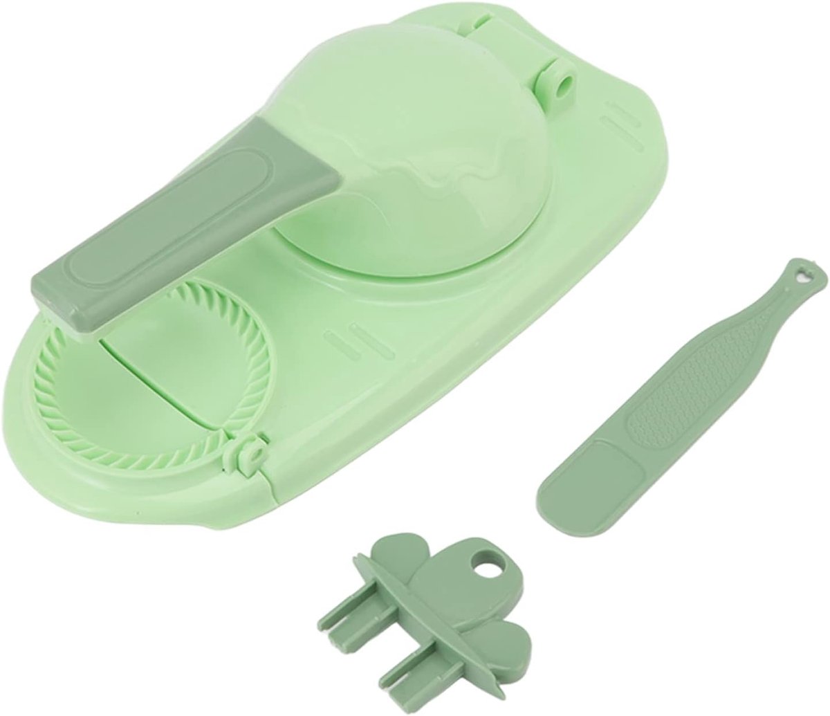 Dumpling Maker - Deegvormer - Snel Hapjes Maken - 2-in-1 Ontwerp - 24cm Pakket - Groen