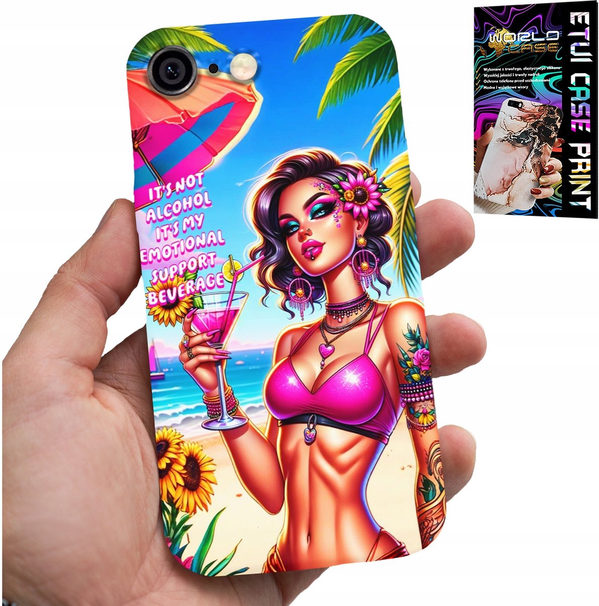 HOESJE VOOR IPHONE (6 PLUS) - HET IS GEEN ALCOHOL, HET IS MIJN EMOTIONELE HOESJE