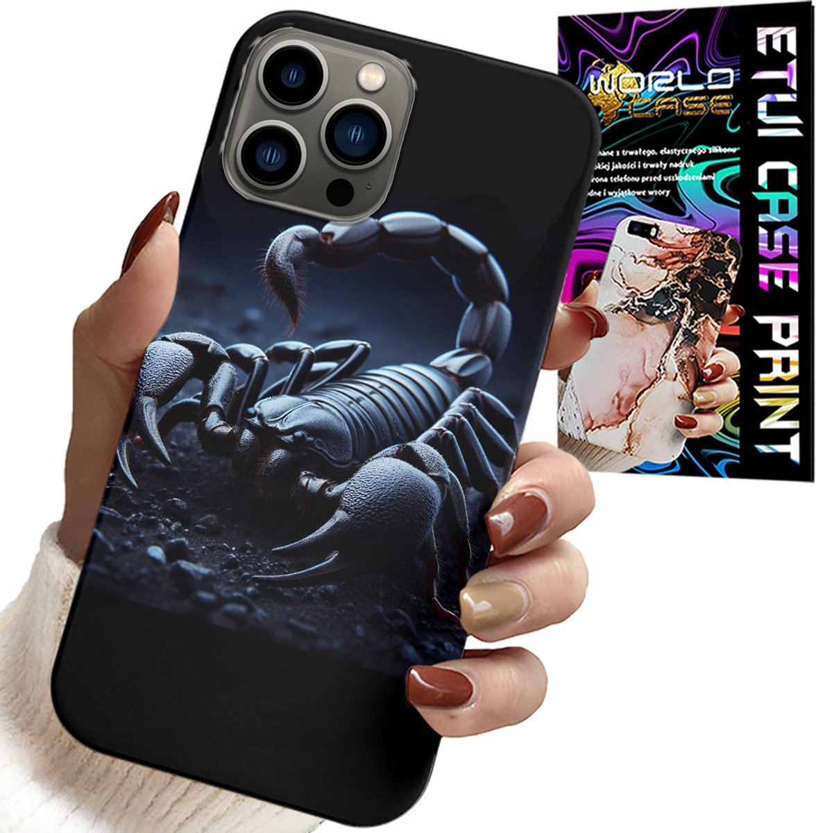 HOESJE VOOR IPHONE 12 PRO - SCHORPIOEN, SCHORPIOENEN + HYDROGEL FILM