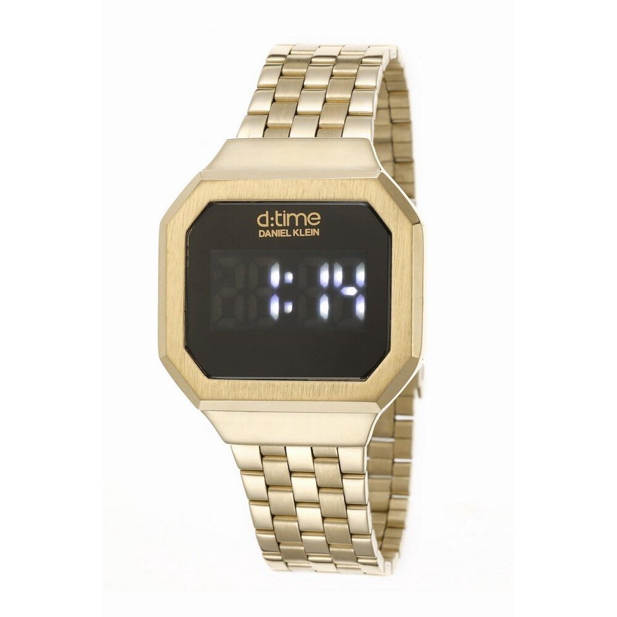 Daniel Klein DK.1.12464-3 - Horloge - Digitaal - Dames - Vrouwen - stalen band - Achthoek - Goudkleurig