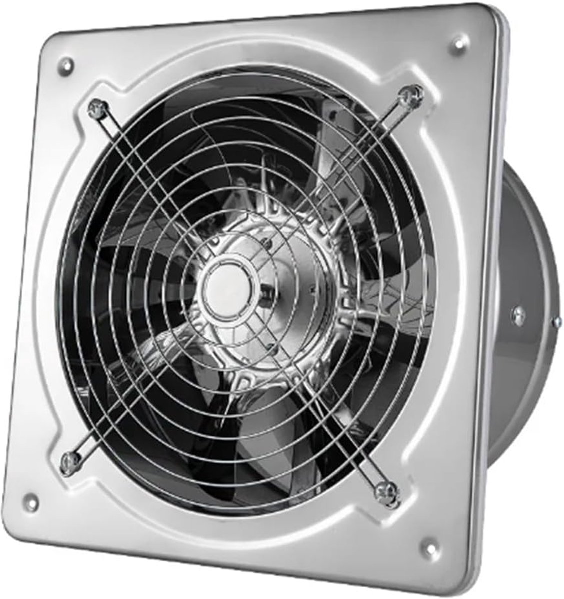 Afzuigventilator - Badkamer Ventilator - Ventilatie Verbeteren - Roestvrij Staal - 8 Inch