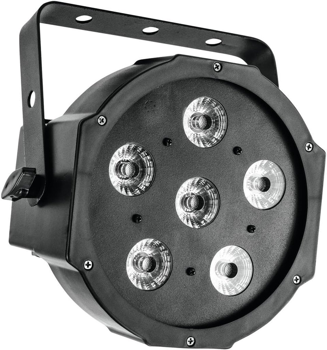 LED Flat Par - Stage Verlichting - Podium Belichting - DMX Control - 8 Watt - Zwart