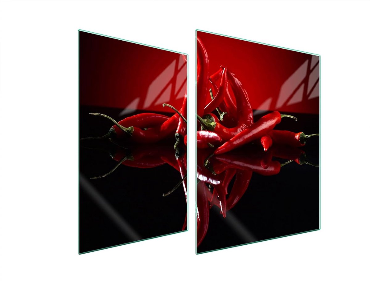 Fornuis Afdekplaat - Kookplaat Beschermer - Keuken Werkruimte - Gehard Glas - 70 x 52 cm