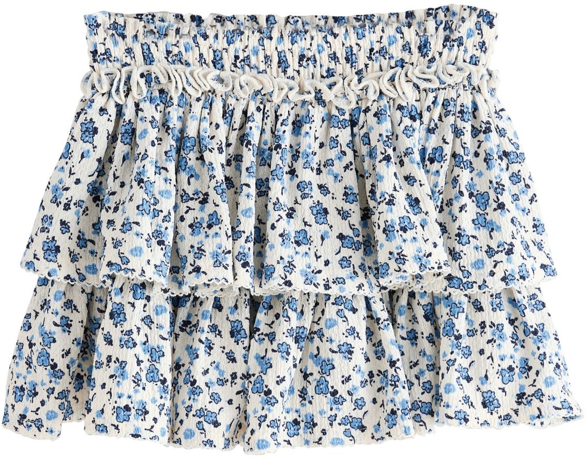 Next - Meisjes - Gerimpelde, gelaagde rok - Wit