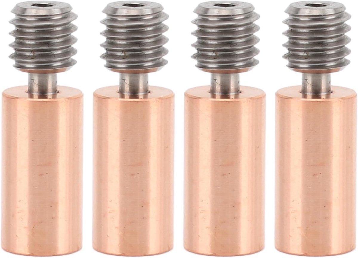 3D Printer Heatbreak - Extruder Keel Buis - Precisie Printen - Hoge Temperatuur Bestendig - 4 Stuks Kit