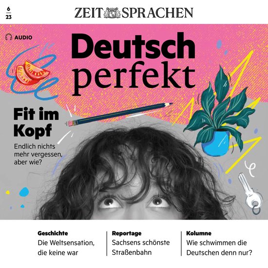 Deutsch lernen Audio – Fit im Kopf - cover