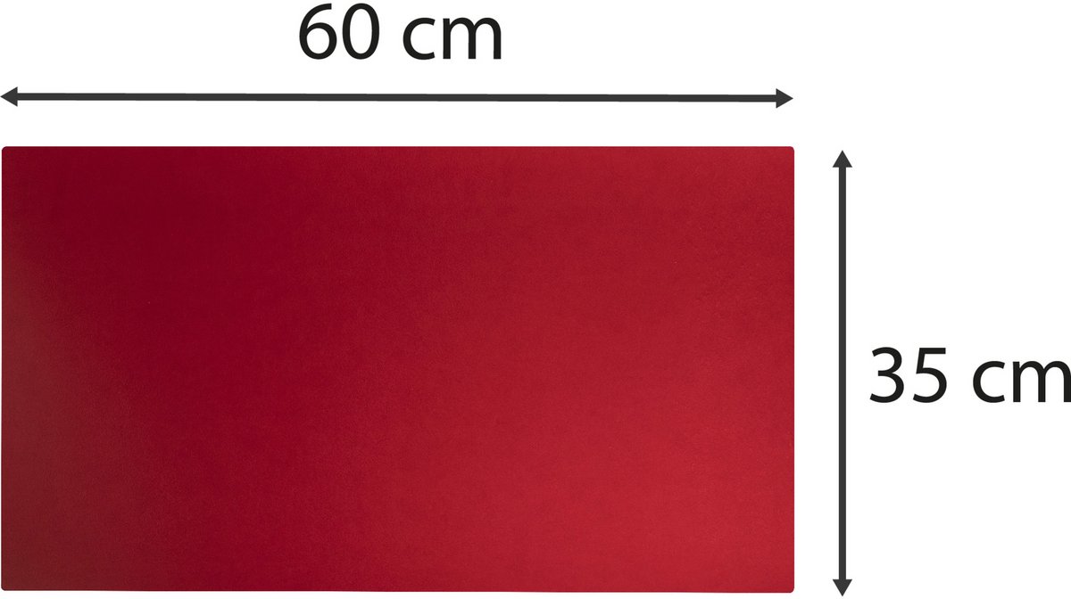 Exacompta 16x Onderlegger soepele PU tweekleurig 35x60cm - Geassorteerd - 29120E
