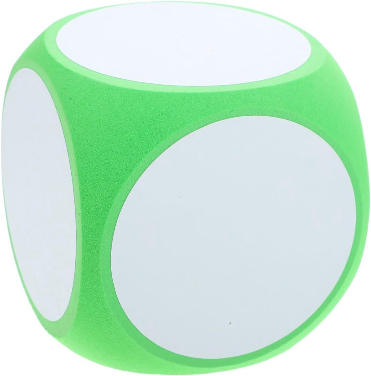 Grote Dobbelstenen - Lege Dobbelstenen - Feestspellen - Uitwisbaar Ontwerp - 10cm Kubus - Groen