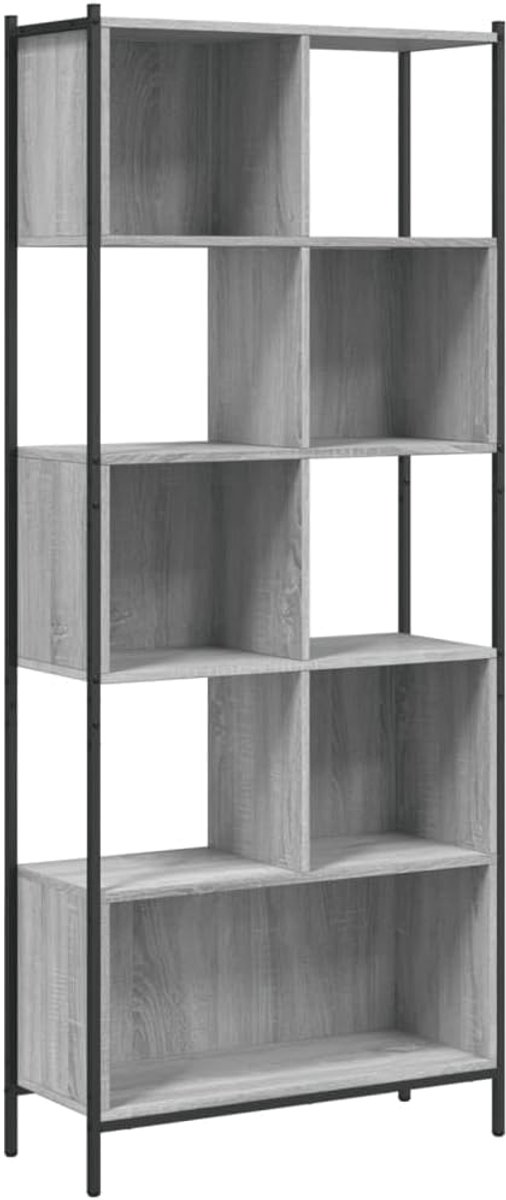 Boekenkast - Boekenplank Schappenkast - Opbergen Decoreren - Bewerkt Hout Constructie - 72