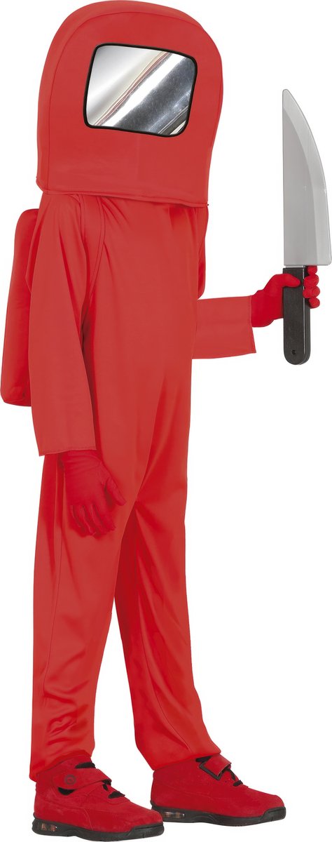 Fiestas Guirca - Kostuum Red Astronaut 14-16 jaar - Carnavalskleding - Carnaval - carnavalskleding 2027 - Carnaval kostuum
