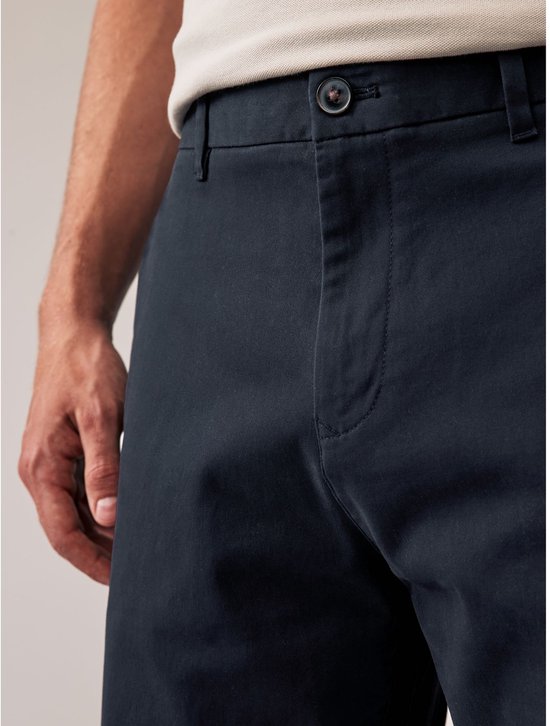 Next - Heren - Straight fit - Stretch chino's verpakking van 2 - Blauw