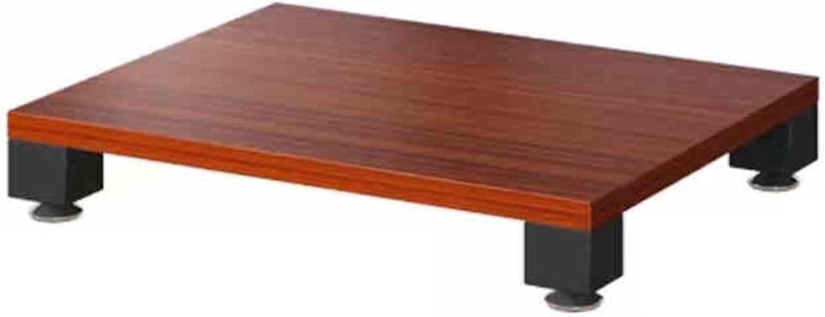 Mediakast Hoek - Stereokast Opberger - Media Opslag - E1 MDF Materiaal - 60x48x10cm - Teak