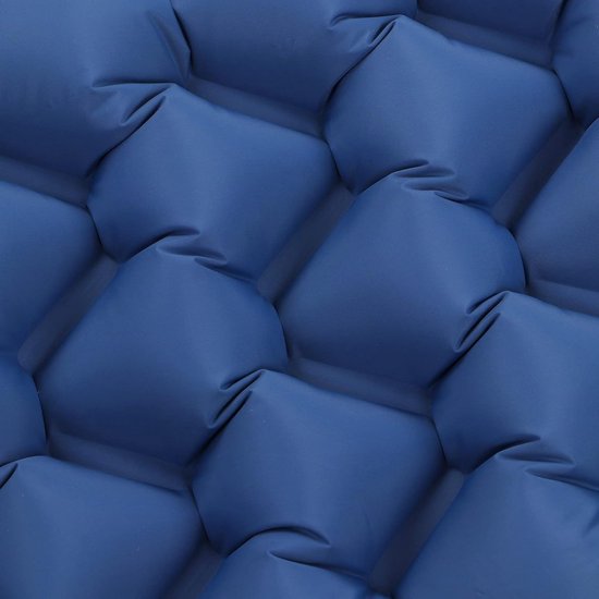 Dubbele Kampeermat - Slaapmat Outdoor - Kamperen en Hiken - Ingebouwde Voetpomp - 874g - Marineblauw van Merkloos — afbeelding 2