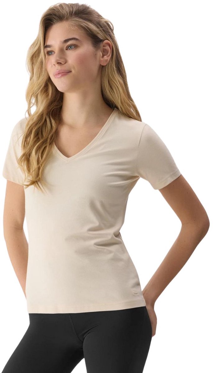 4F T-shirt Dames Crème - Maat S
