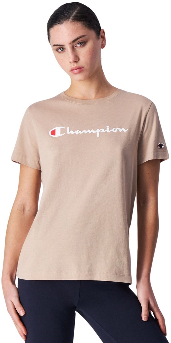 Champion T-shirt Dames SS Tee Beige