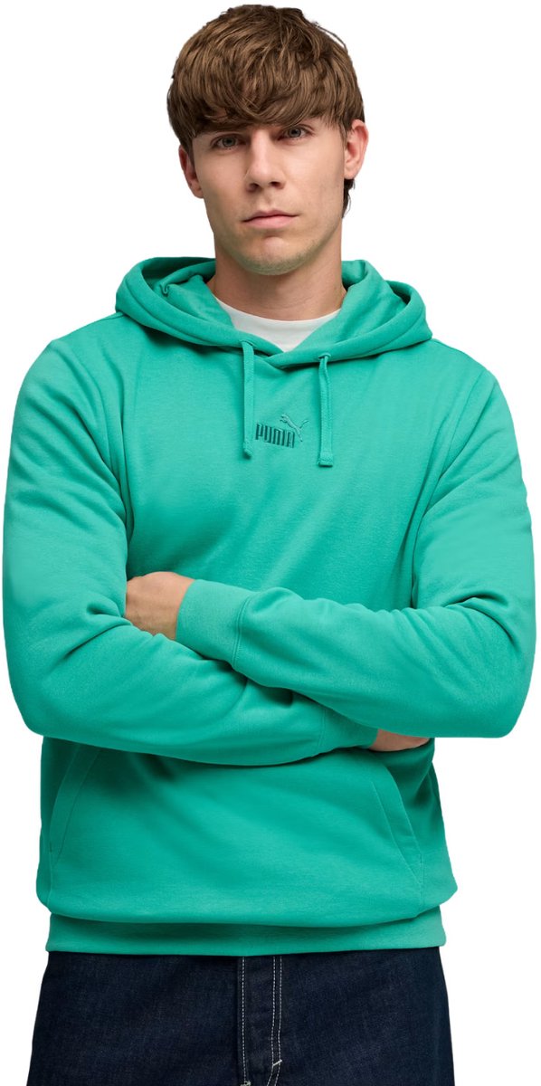 Puma Sweater Heren ESS No.1 Logo Centered Hoodie Groen