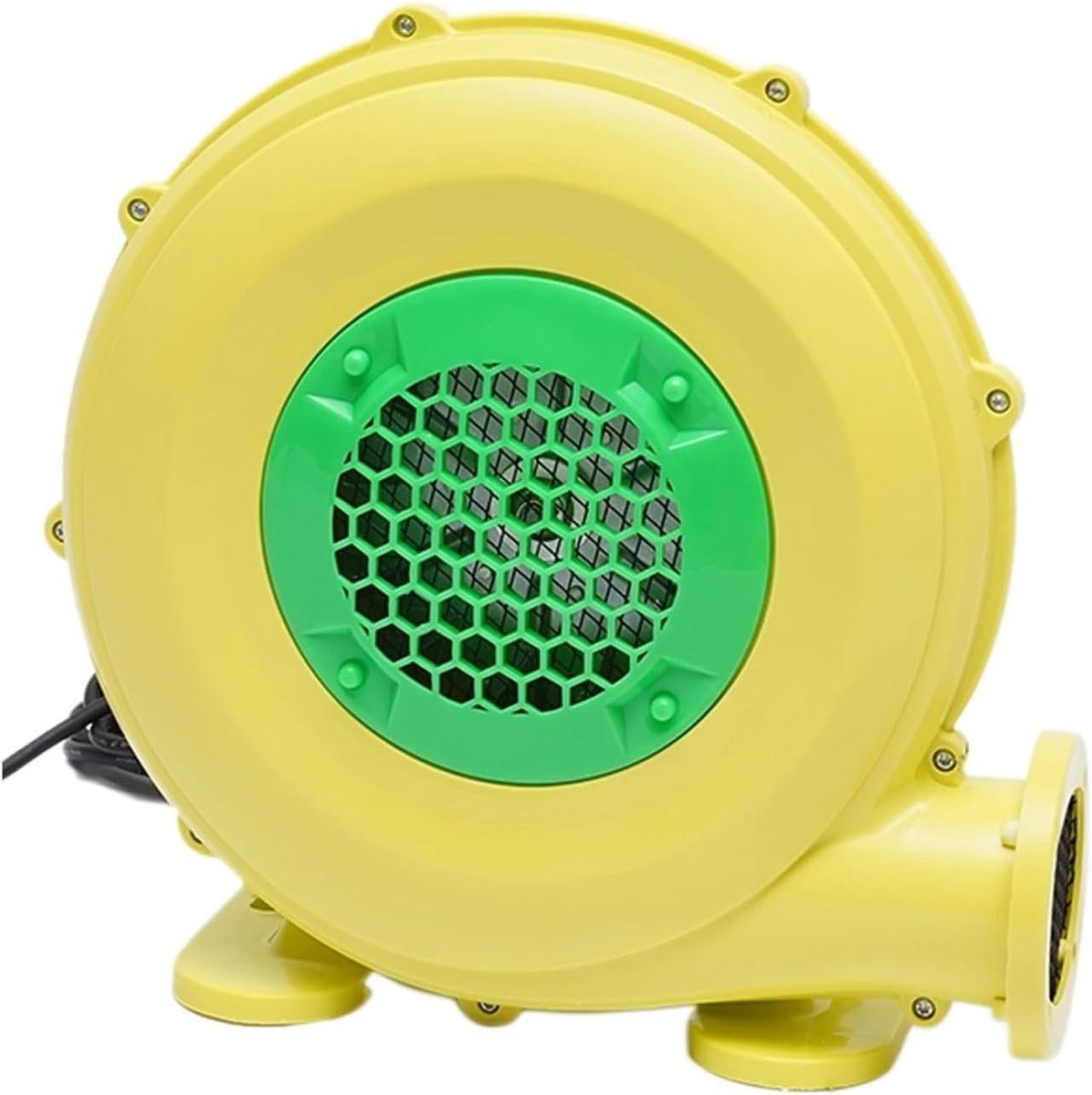 Luchtpomp Ventilator - Opblaas Pomp - Springkussen Opblazen - Sterke Wind Kracht - 12.5 kg Gewicht - Geel