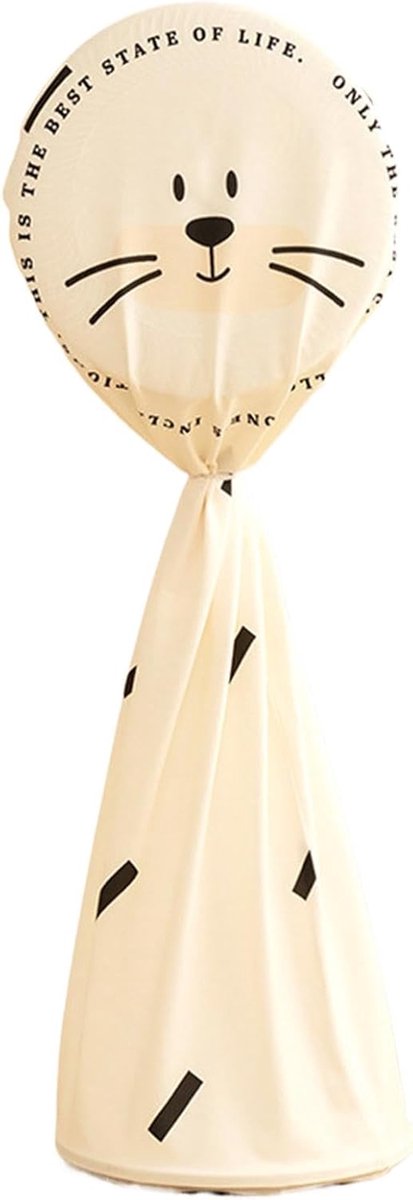 Ventilatorhoes Vloer - Staande Ventilator - Stofvrij Houden - Wasbaar - 50x145cm - Wit