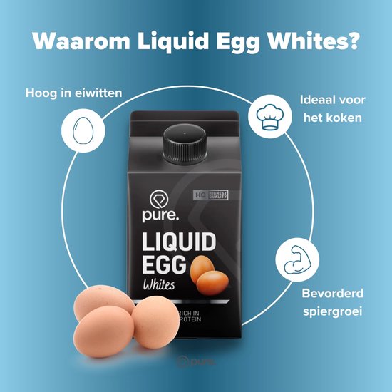 Pure. Liquid Egg Whites - 500gr - vloeibare ei-eiwitten - protein - 54gr eiwit per pak van Pure — afbeelding 3