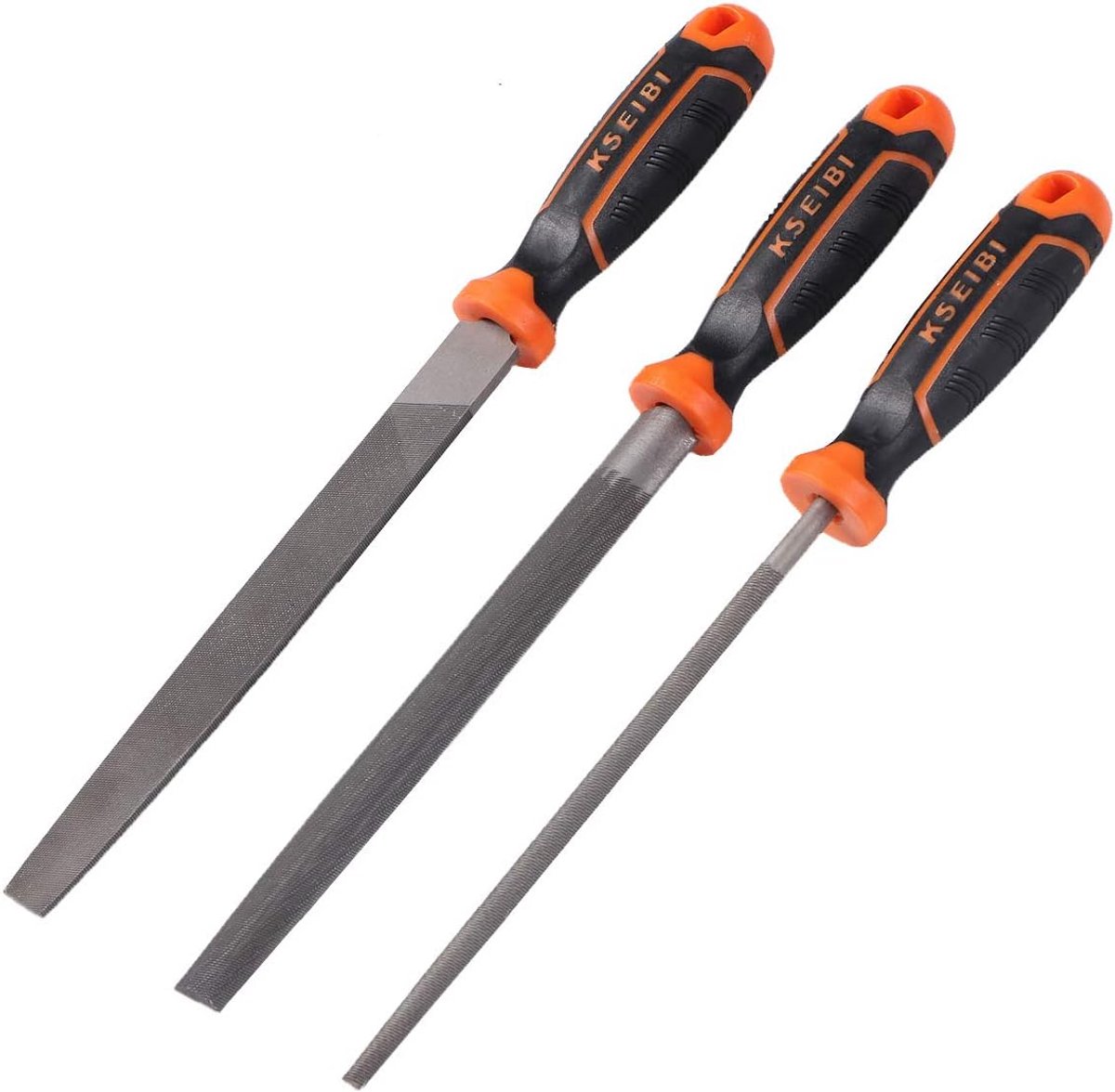 Hoogwaardige Carbon Rasp File Set met Comfortabele Grip - 3 Stuks voor Houtbewerking