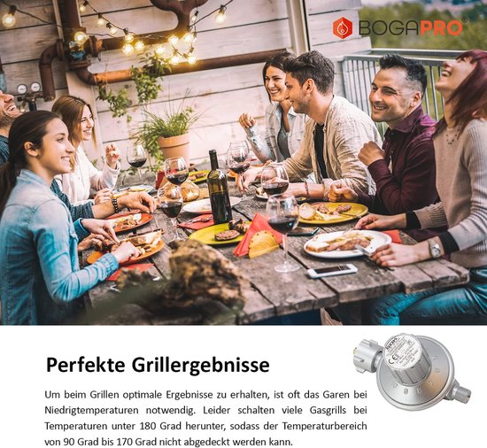 Lagedrukregelaar 11 niveaus - Instelbare gasdrukregelaar voor propaangasflessen tot 11 kg — afbeelding 4