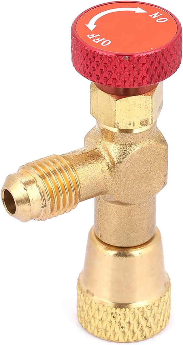 Koelmiddel Opladen Klep 1/4"-5/16" Adapter en Kogelkraan voor Airconditioning