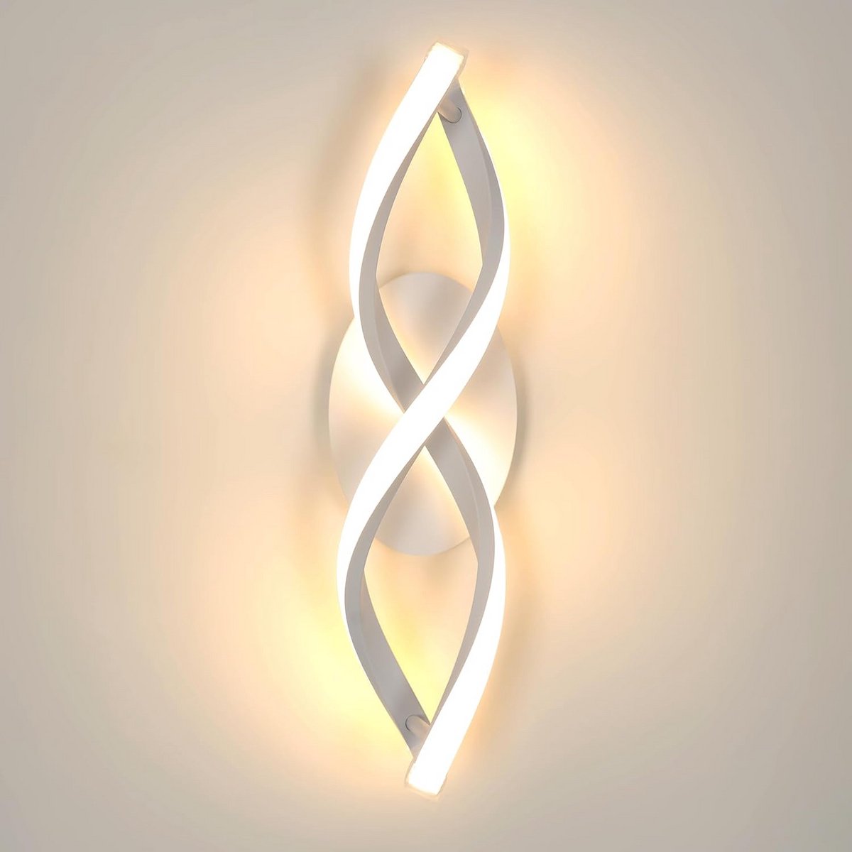 Moderne LED Wandlamp 16W Warmwit Licht voor Slaapkamer, Woonkamer en Hal