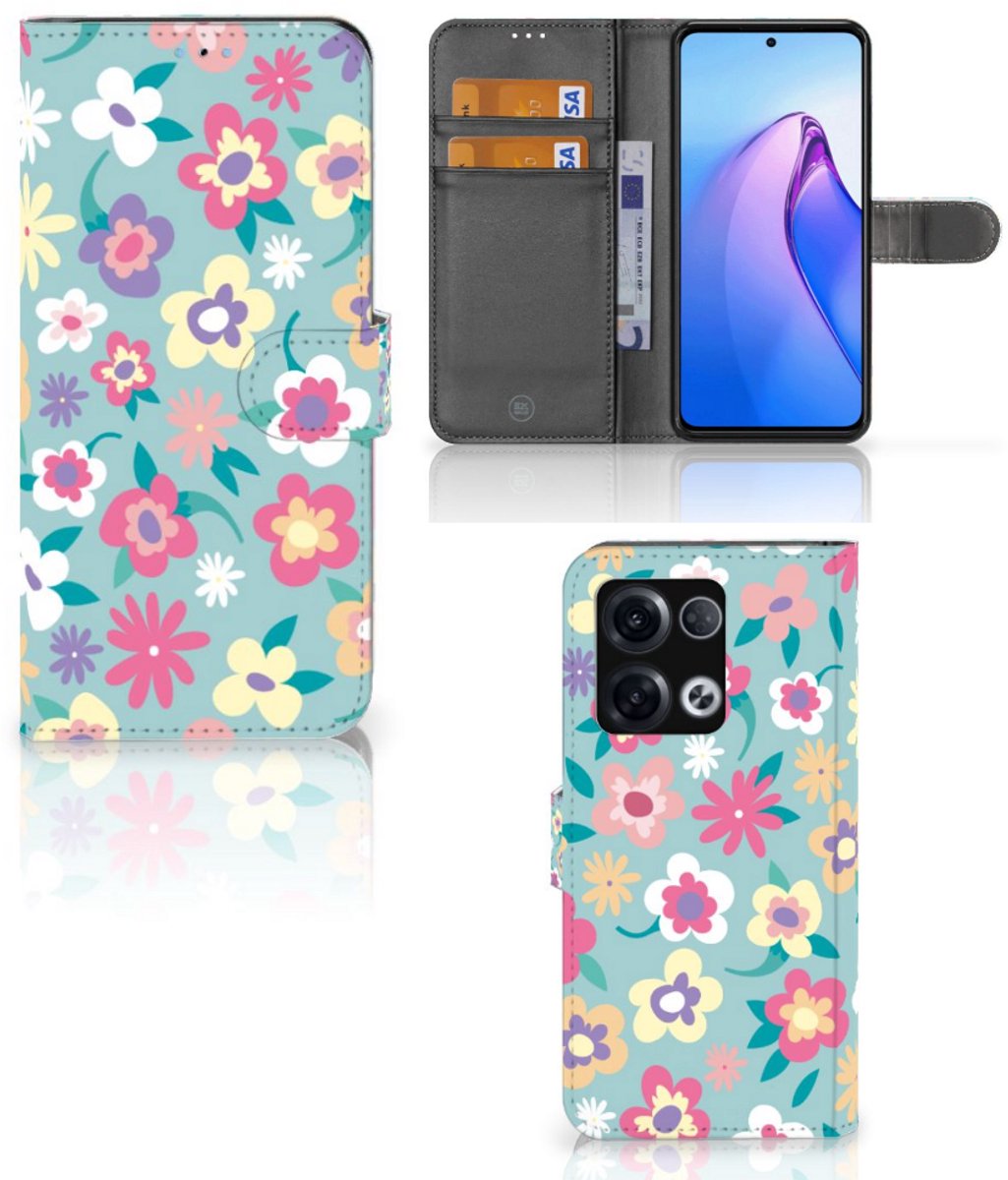 OPPO Reno8 Pro Hoesje Flower Power