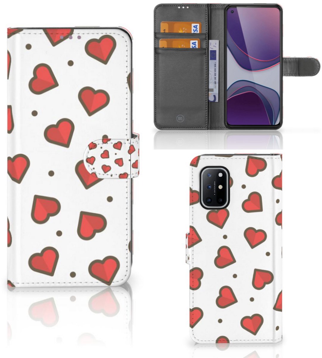 OnePlus 8T Telefoon Hoesje Hearts