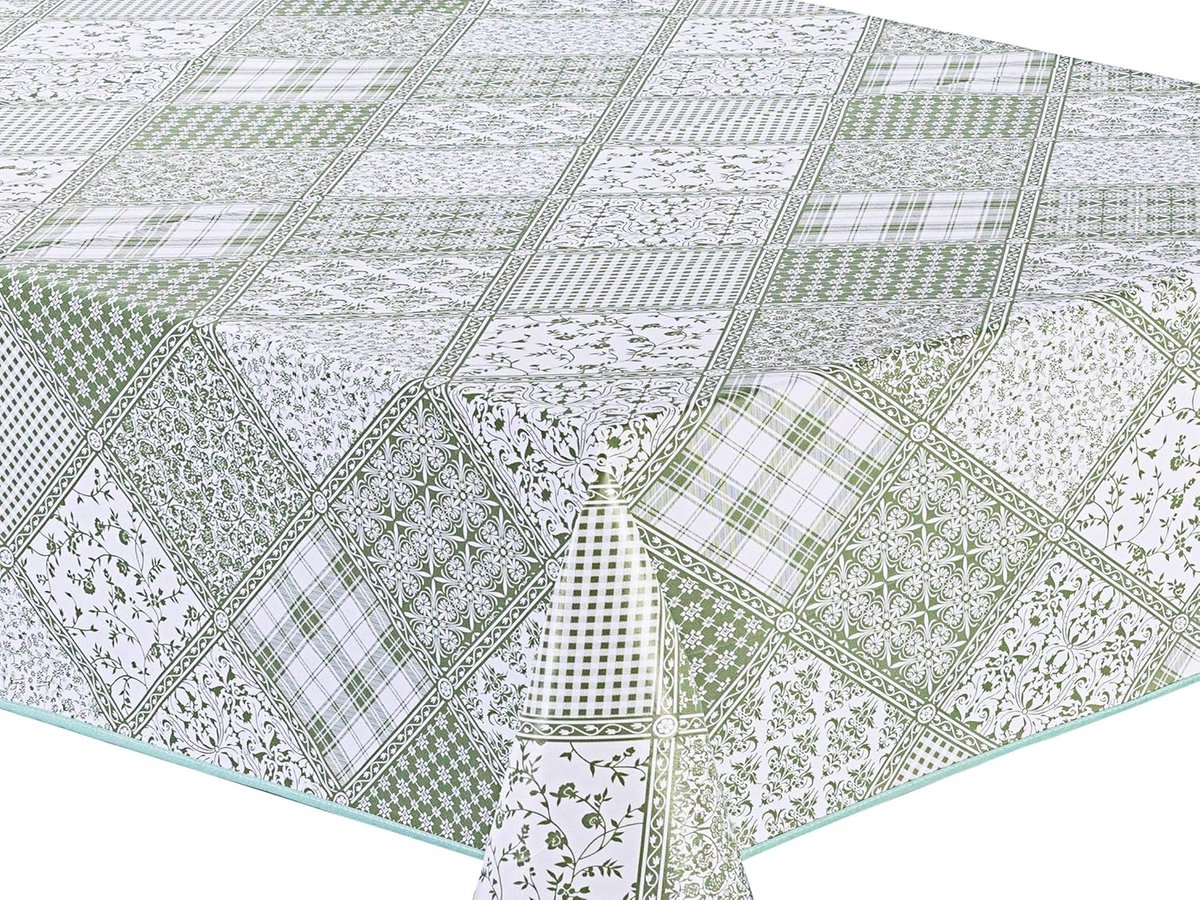 Rechthoekig PVC Tafelkleed 140 x 200 cm - Lichtgrijs
