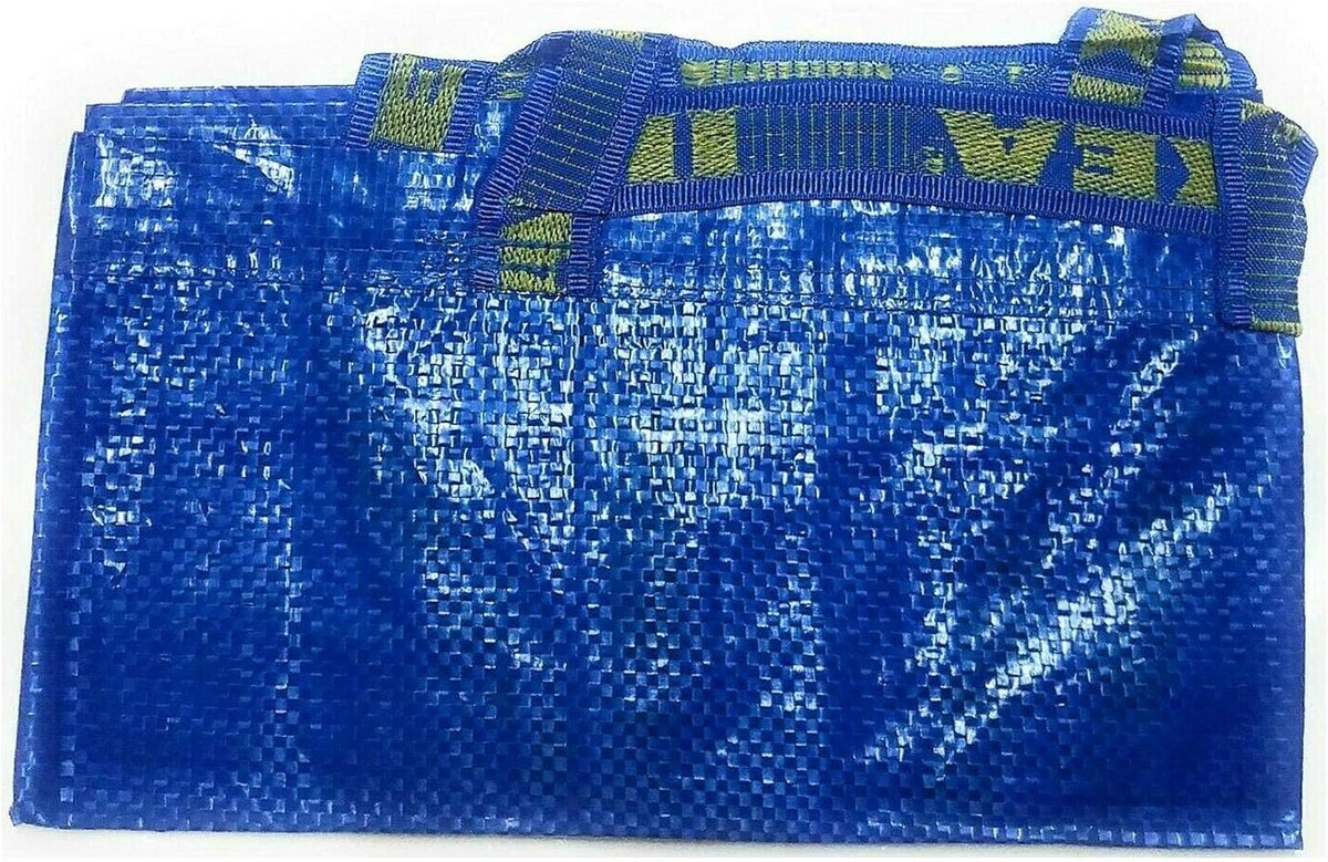 Grote Blauw Opbergzak - Ideaal voor Winkelen, Laundry & Opslag