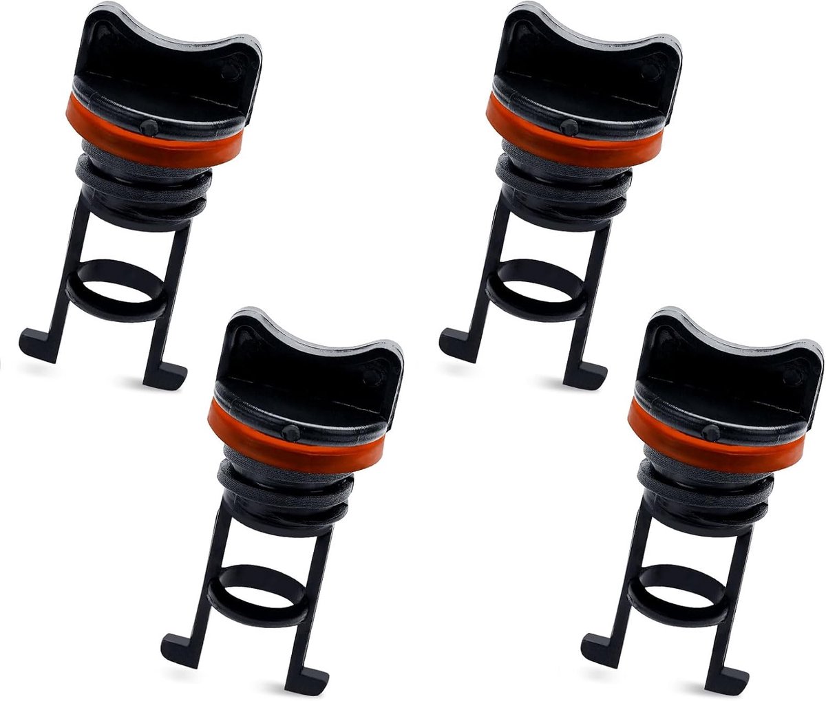 4 stuks bootafvoerpluggen, 1,8 cm diameter nylon draad afvoerstoppers kajak afvoerplugset afvoerpluggen levenslange kajakaccessoires voor bijboot kano boot