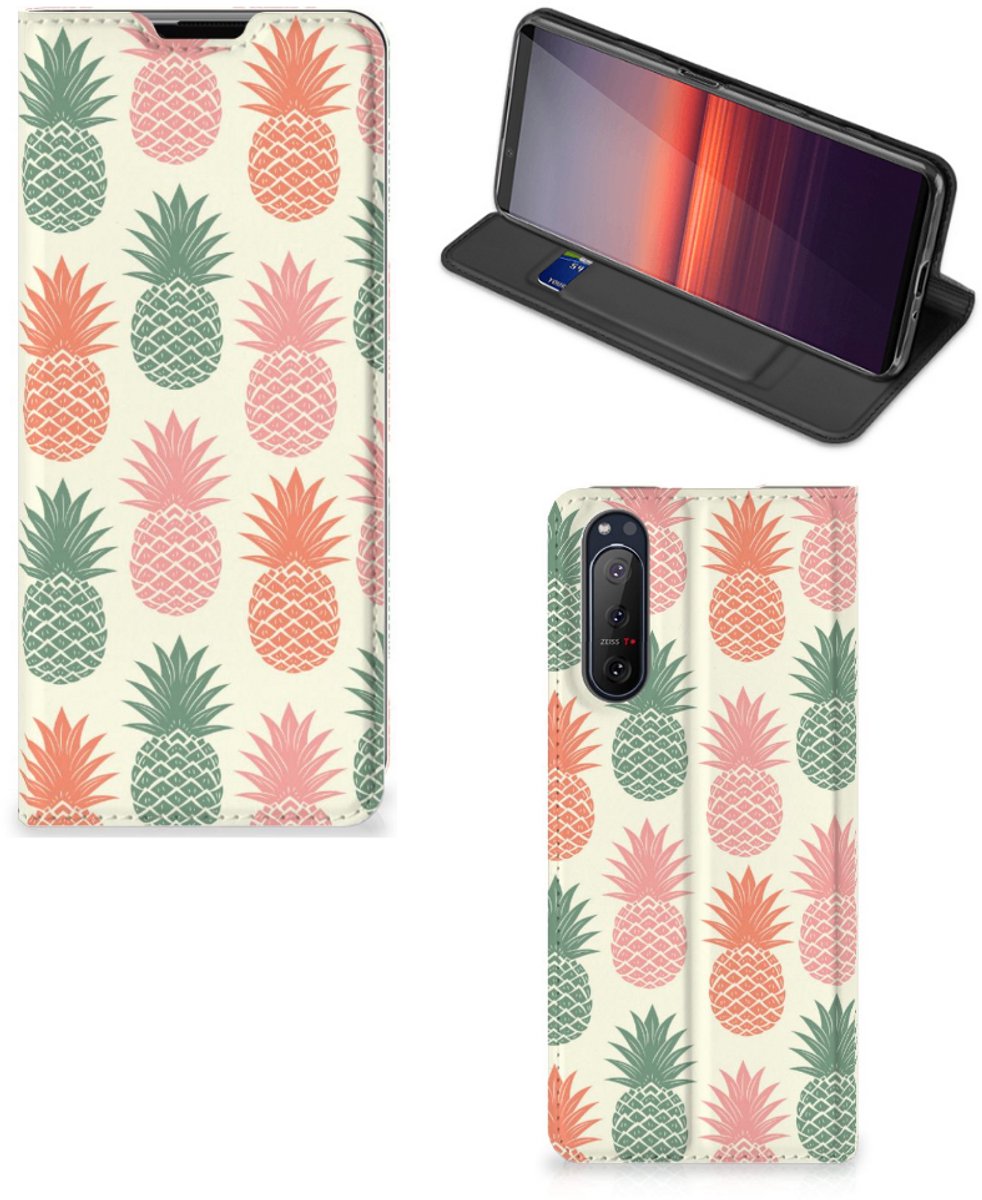 Sony Xperia 5 II Flip Style Cover Ananas