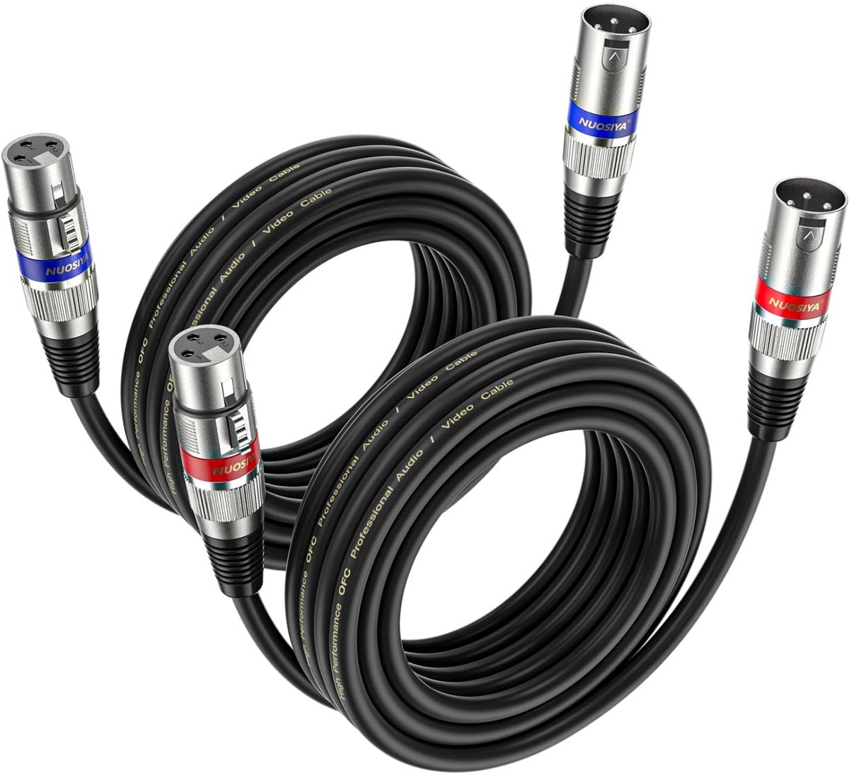 XLR Kabel 5M - 2 Pack, Professioneel Geluidskabel, Flexibel en Duurzaam