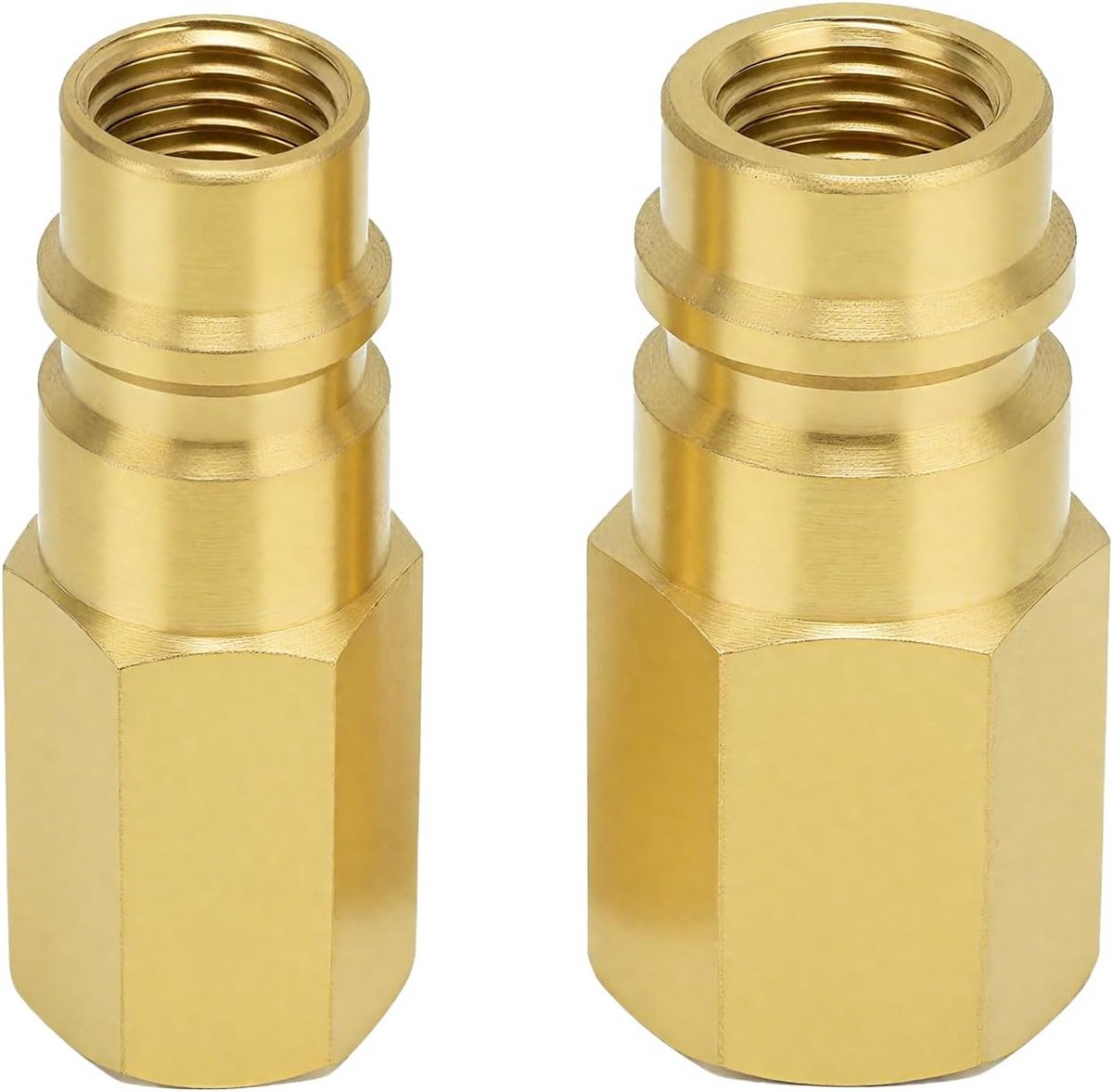 Airconditioning Koppeling Adapter Fitting 1/4 SAE voor R134a Koelmiddel - Set van 2