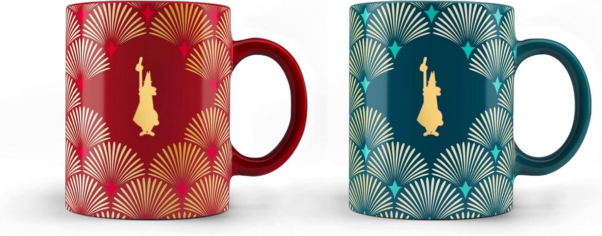 Glamour Porseleinen Mokken 330 ml - Elegante Jazzstijl