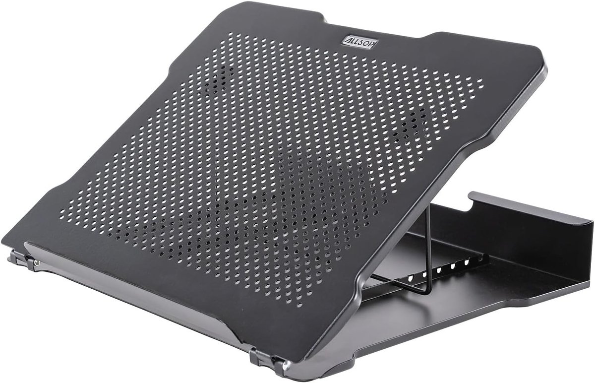 Verstelbare Laptopstandaard met 7 Posities - Ergonomisch en Van Metaal