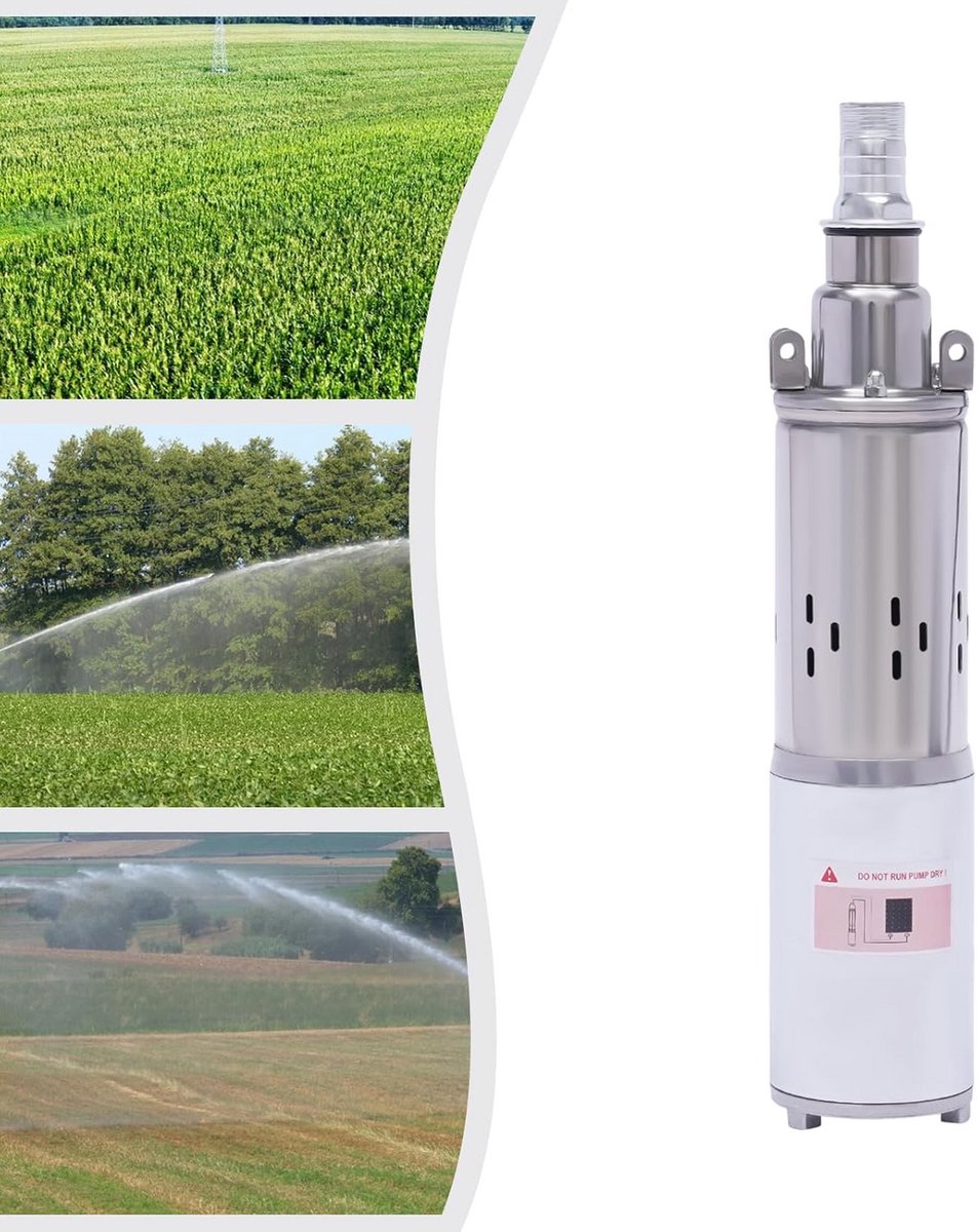 Diepbronpomp 180W 12V voor Tuin en Landbouw - Dompelpomp tot 34m Hoogte, Watertransport en Irrigatie thumbnail 4