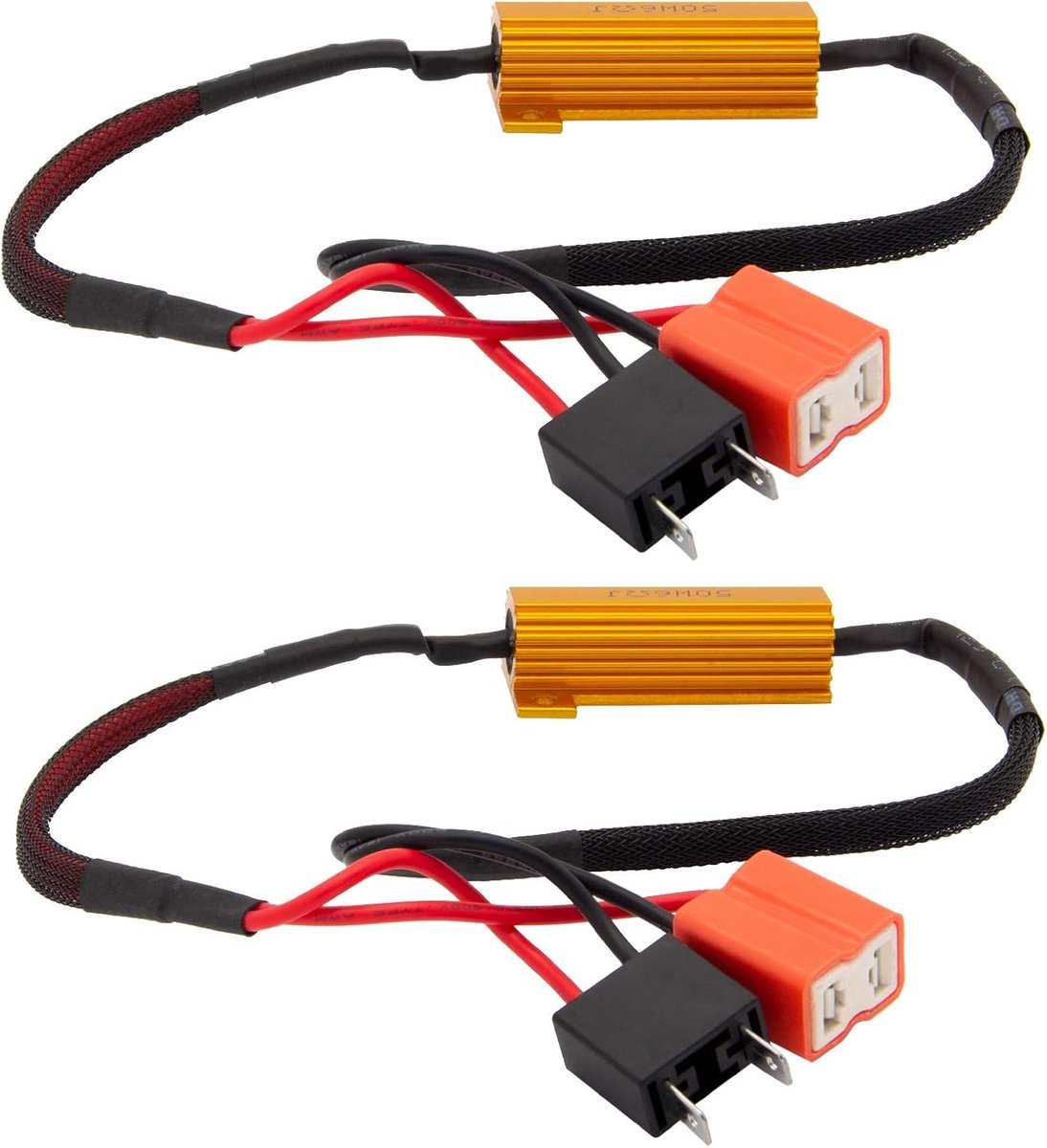 H7 LED SMD Mistlampen Met CANBUS Weerstand 50W – Geen Foutmelding