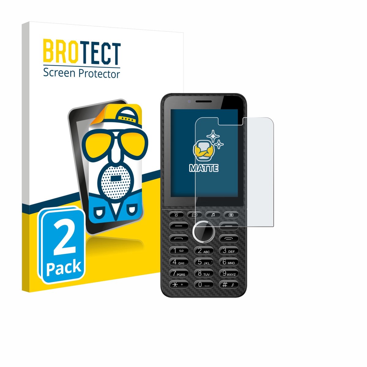 BROTECT - Screenprotector voor Energizer E288S - Folie Beschermfolie matte 2 Stuks